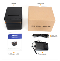 Imprimante thermique de tickets et de reçus de haute qualité et tendance, 80 mm, USB/Bluetooth, imprimante thermique de reçus, mini imprimante de bureau, 80E