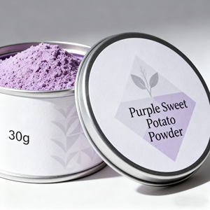 OEM özel etiket toptan 100% doğal <span class=keywords><strong>Yam</strong></span> tozu mor tatlı patates tozu 30g Ube tozu - Product Image 3