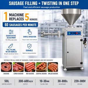 Machine automatique pneumatique à tordre et à lier les saucisses pour la fabrication de saucisses de petit-déjeuner, de pepperoni, de kielbasa et de saucisses de sang - Product Image 4