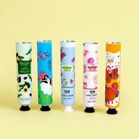 Tube souple anti-fuite en aluminium-plastique de 35 ml pour crème pour les mains, avec bouchon à vis de 12,7-35 mm, conception personnalisée avec impression UV