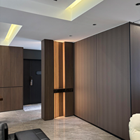 Panneau en fibre de charbon de bambou imperméable, série grain de bois, pour décoration murale de réception d'hôtel, Chine, multi-catégories
