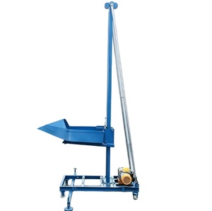 Máquina Elevadora Vertical Azul con Base Móvil y Motor, Diseño Compacto para Uso en Construcción - Product Image 1