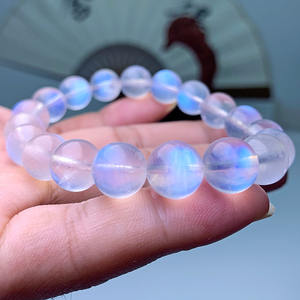 Natural azul <span class=keywords><strong>Moonstone</strong></span> Pulseira Noite Elf <span class=keywords><strong>Moonstone</strong></span> Cristal com forte transparência - Product Image 5
