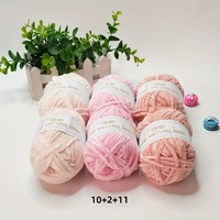 Fil de velours 50g par rouleau, épaisseur 3mm, fil chenille teint pour crochet artisanal, poupées, chapeaux, boules, dropshipping Jiangsu