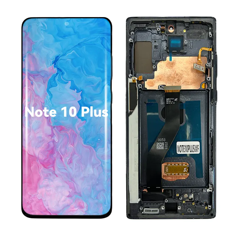 New original factory phone lcds display for samsung note10plus display assembly lcds for samsung Note10 plus phone screen