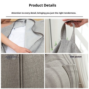 寝袋バルコニー付きペットベッドベッドベッド,ソファ用小袋固体環境にやさしい取り外し可能スクエア洗える - Product Image 3