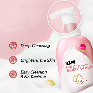 Gels douche blanchissants pour le corps Ensembles de <span class=keywords><strong>bain</strong></span> exfoliants pour l'hydratation Mousse de douche biologique au parfum naturel longue durée Niacinamide - Product Image 2