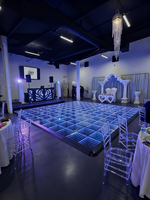 Carreaux de piste de danse magnétiques 3D LED éblouissants pour les fêtes en plein air et les mariages Produit d'éclairage de scène