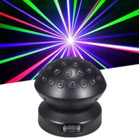UNOXINE - Cabezal Móvil con Haz de Láser Rojo de Última Generación |   Luz DMX512 para Discotecas, Clubes, Bodas, Bares y Espectáculos