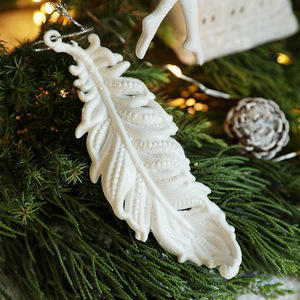 Árboles de Navidad Creativos, Adornos Colgantes de Plástico Blanco para Árbol de Navidad, Búho, Ángel, Llave, Botas, Decoraciones para el Hogar - Product Image 3