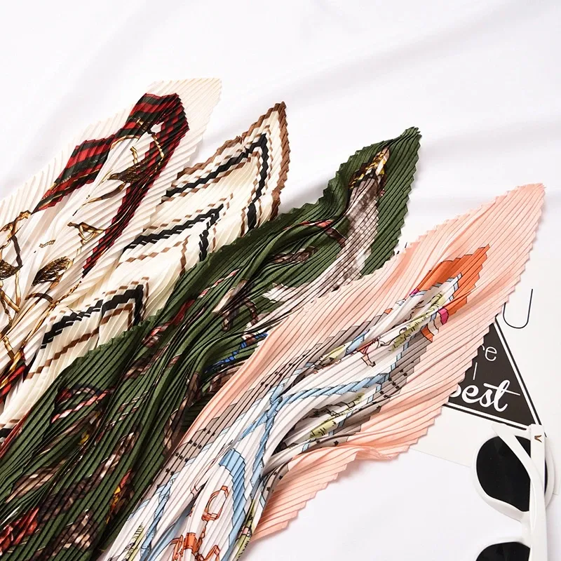Schöne bedruckte plissierte Seiden schals benutzer definierte Gesicht Schal Taschen mit Bauchtanz Hüfttuch