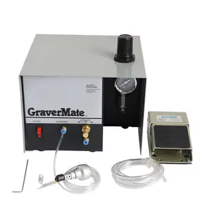 1400 U/min. einstellbare Geschwindigkeit pneumatische Handgravurmaschine 80 W pneumatischer Gravurgerät Handstück Einkopf-Schmuck Handwerk geschmiedet