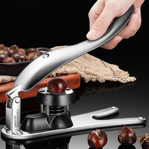 304 Stainless Steel Chestnut Opener Press Type Nut Cracker Household Multi Functional Chestnut Clip - Product Image 1