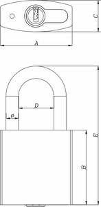 Lucchetti JIXIN in Rame/Latone Economici con Chiave - Offerta Speciale - Product Image 6