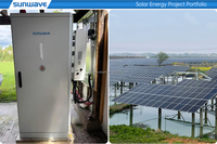 Système de stockage d'énergie (ESS) SUNWAVE 100 kWh HV en rack, 314 Ah, haute dissipation thermique, UPS Plug&Play pour ferme, tout-en-un, panneaux photovoltaïques + onduleur IP54 BMS