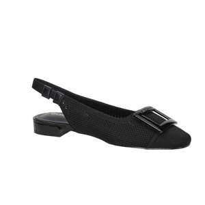 Laura Biagiotti Women's Slingback Flat Black 38 1.5 Cm Heel Mesh <b>Upper</b> - Product Image 2