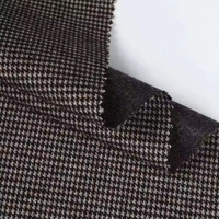 Tissu de costume en polyester TR 330GSM tissé à petits carreaux pour homme