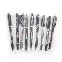 Marqueurs à encre rechargeable de haute qualité, double tête, pointe fine de 6 mm, imperméables, écologiques, permanents, pour usage au bureau