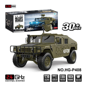Lehoo Speelgoed P408 1/10 Rc Metalen Militaire Vrachtwagen 4wd Elektrisch Off-Road Voertuig Met Deskundige Afstandsbediening En 100M Bereik - Product Image 4