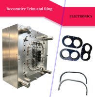 Bordure et anneau décoratifs en plastique ignifuge UL94V0, moulage par injection, cadre en ABS PC résistant au feu pour appareils électroménagers
