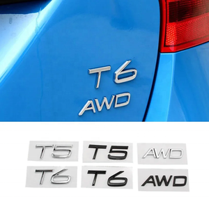 Nouveau Style voiture arrière Modification lettre Badge autocollant pour <span class=keywords><strong>Volvo</strong></span> AWD XC40 <span class=keywords><strong>XC60</strong></span> S40 S60L S80L S90L T3 T4 T5 T6 T8 B3 B4 B5 B6 - Product Image 2