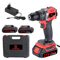 Perceuse à percussion sans fil rechargeable 21V de qualité industrielle, nouvelle génération, batterie au lithium 20V, sans fil