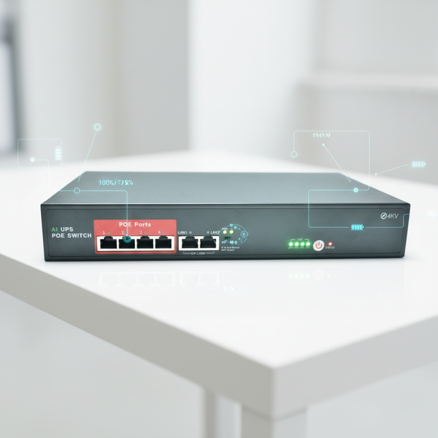 DC Single Phase UPS 9V/12V/24V/48V POE Support Gigabit Mini for WiFi Router CCTV Cameras Laptops & Mobile Devices