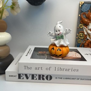 Árbol de Halloween, mecedora de demonio, adorno, nuevo estilo, decoración de escritorio para el hogar, fantasma, calabaza, coche, artesanías de resina para embrujadas - Product Image 4