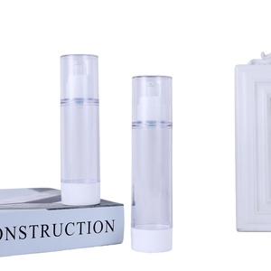 ขวดปั๊มสุญญากาศพลาสติกใสแบบสองช่อง ขนาด 30 มล. 50 มล. 80 มล. 100 มล. 120 มล. 150 มล. สีขาว สำหรับเครื่องสำอาง - Product Image 6