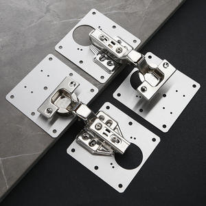 Placa de reparación de bisagra de acero inoxidable moderna para baño, apartamento, taller al aire libre, instalación para puertas de armario, Junta fija - Product Image 3