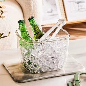 Contenedor de Almacenamiento de Hielo Portátil de 5L, Cubo de Hielo <span class=keywords><strong>con</strong></span> <span class=keywords><strong>Tapa</strong></span> y Pinzas, Bandeja para Cubos de Hielo <span class=keywords><strong>Grandes</strong></span> Sellada para Baño de Hielo - Product Image 2