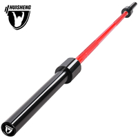 Barre de musculation professionnelle HUISHENG 1500LB (20 kg, 2420 mm de longueur, tige de 27 mm) pour entraînement de soulevé de terre intensif