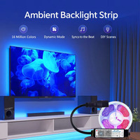 Pengontrol LED RGB DC5-24V Mini Dimmer dengan Fungsi Musik, 16 Juta Warna, Mode Kustom, dan Fitur Sakelar Timer