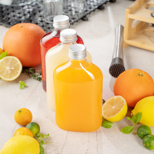Botellas de Vidrio Transparente y Esmerilado Redondas de 150 ml, 280 ml, 370 ml y 500 ml Hechas a Medida para Jugos y Kombucha con Tapas de Rosca - Product Image 6