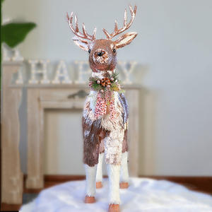 Neuartige Weihnachten große Roségold Rentier Dekoration große Größe Home Ornamente - Product Image 2