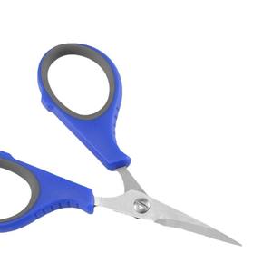 Tijeras de pesca Work Record de acero inoxidable azules 3 en 1 para quitar anzuelos y cortar línea de pesca y Dyneema - Product Image 1