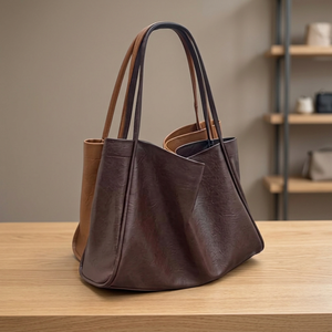 Bolso de Hombro Cruzado de Lujo para Mujer, de Cuero Genuino, Duradero, Ecológico, Gran Capacidad, Impermeable, con Cierre de Cremallera - Product Image 5