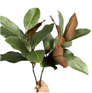 Rami Artificiali di Magnolia con Foglie Finte, Effetto Realistico, Arte Floreale, Pianta di Magnolia Simulata Fatta a Mano, Piante Verdi Realistiche - Product Image 4