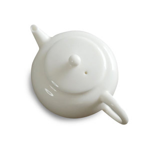 Tetera de porcelana blanca Dehua, redonda, pequeña, juego de té Kung Fu con tapa, sin plomo, para el té de la tarde - Product Image 5