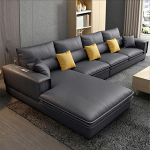 أطقم أثاث غرفة المعيشة بتصميم بسيط، أريكة زاوية مخملية على شكل حرف L للاستخدام الفندقي - Product Image 4