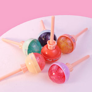 Baume à lèvres vendeur ensemble liquide Tube rose fruité baume à lèvres <span class=keywords><strong>Justgirl</strong></span> vente en gros mignon personnalisé propre Logo naturel rond enfants filles enfants - Product Image 2