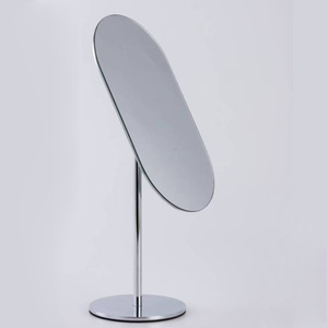 Miroir de maquillage vertical compact moderne et simple, à tête unique, <span class=keywords><strong>en</strong></span> <span class=keywords><strong>verre</strong></span>, laiton, acier inoxydable, finition bronze, réglable <span class=keywords><strong>en</strong></span> hauteur, pour la maison - Product Image 6