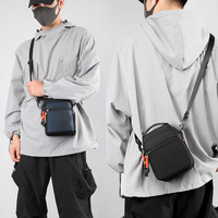 Sac bandoulière décontracté pour homme, transfrontalier, en tissu Oxford respirant, imperméable et durable, pour téléphone portable et tablette 8 pouces, idéal pour les loisirs et les voyages