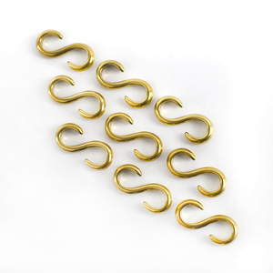 Meetee F1-43 Tự Làm Da Hành Lý Phần Cứng S-Hình Dạng Brass Rắn Móc Khóa Hợp Kim Nhỏ Nút Túi Phụ Kiện Số Lượng Lớn Đóng Gói - Product Image 1