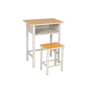 Bureau et chaise d'école en métal pas cher, bureau et chaise d'étude individuels réglables pour salle de classe - Product Image 1
