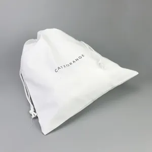 Bolsas de polvo con logotipo personalizado de alta calidad, embalaje de compras, bolsa con cordón