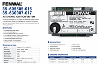 Módulo de Control de Encendido Directo Fenwal Serie 35 35-605505-017 35-605505-015, Piezas para Calderas de Gas, Sistema de Protección de Llama del Quemador