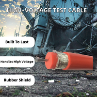 Câble blindé haute tension haute température 50KV/100KV, câble en cuivre isolé au silicone tressé pour équipement industriel
