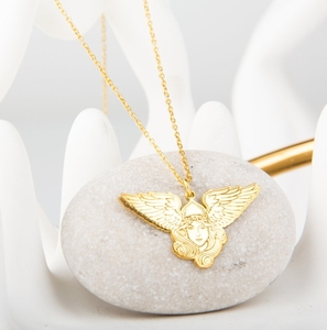 Collier Valkyrie en plaqué or 18 carats Collier Freya Collier Viking <span class=keywords><strong>Mythologie</strong></span> Valhalla Symbole Collier <span class=keywords><strong>Celtique</strong></span> Viking Rune Nordic - Product Image 2