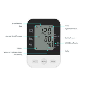 HUAAN 도매 의료 전자 상박 BP 커프 디지털 혈압 혈압계 기계 모니터 기기 - Product Image 2